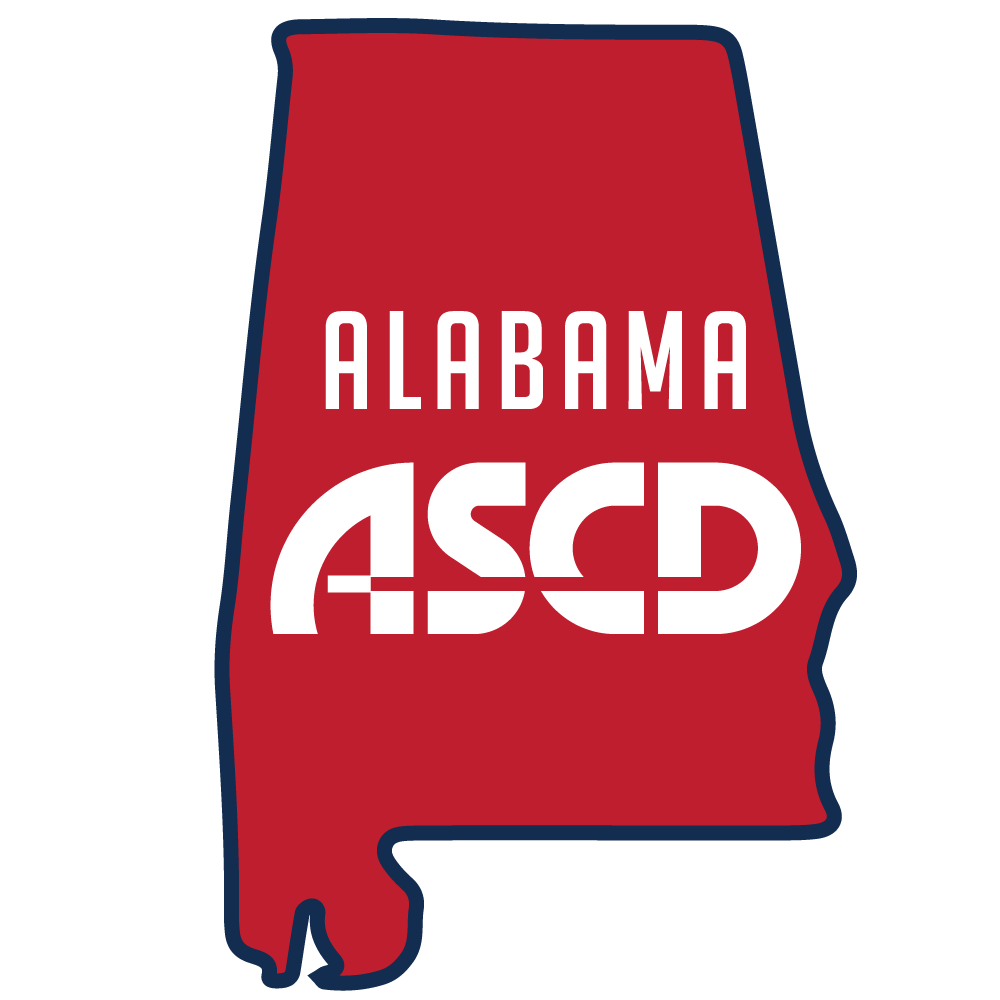 AASCD-State-Outline-Blue-Border Alabama ASCD Logo